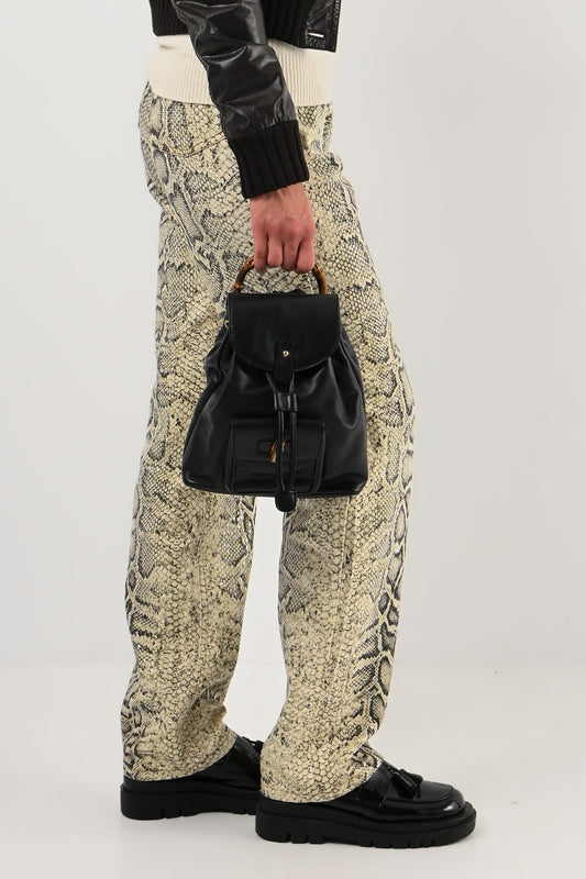 Gucci – Sac à dos en cuir noir