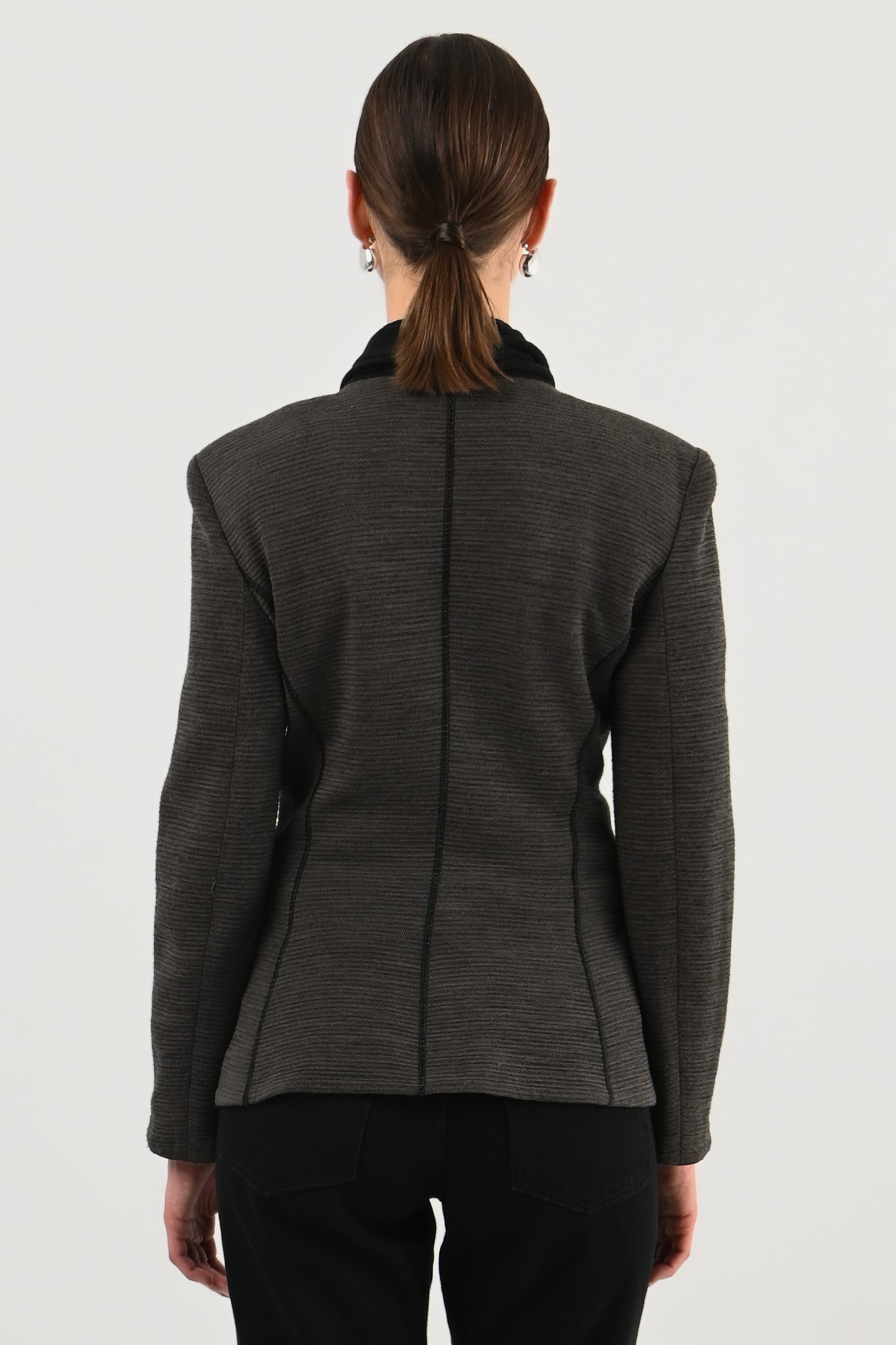 Armani Collezioni – Veste anthracite à double col