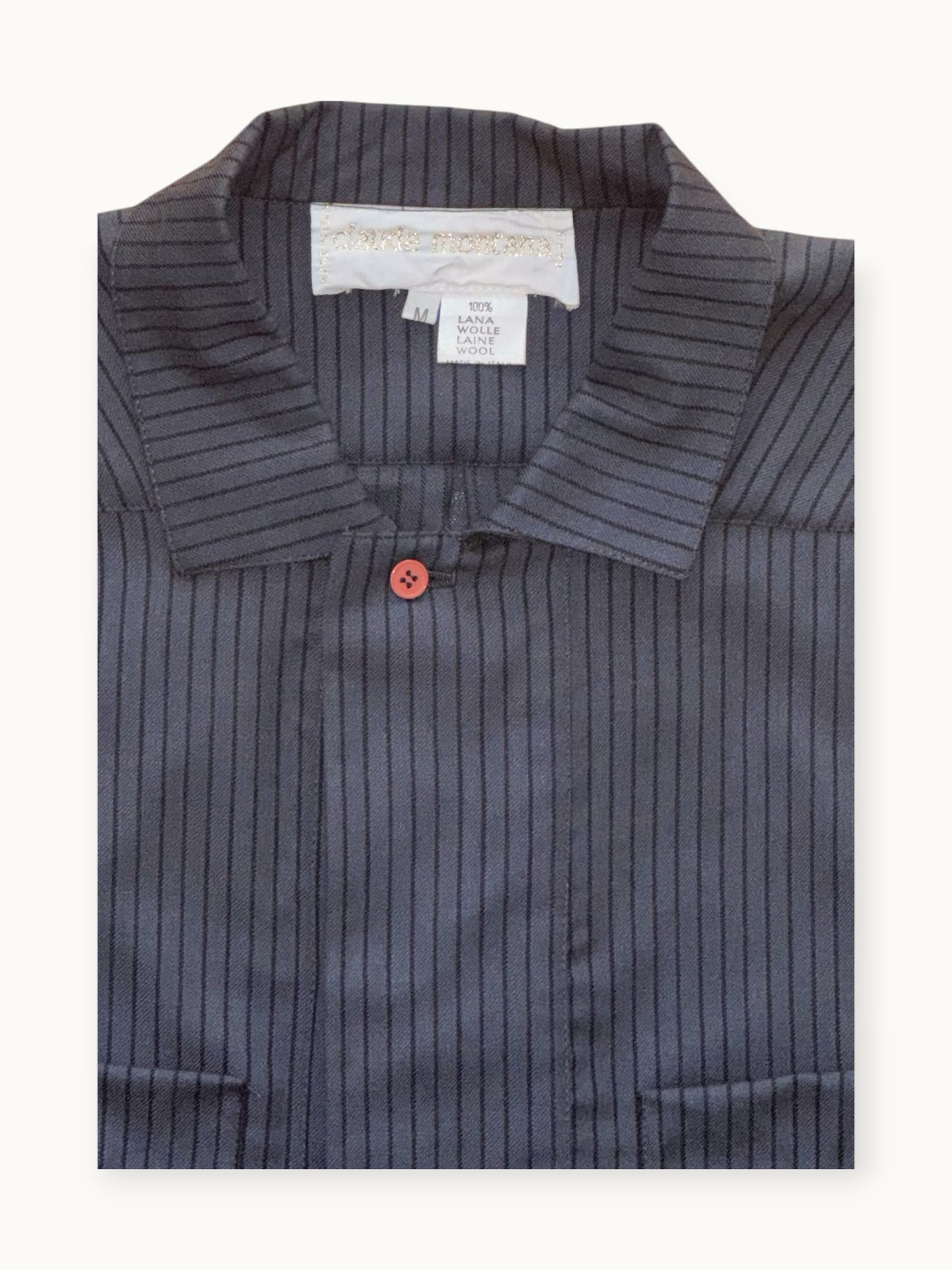 Claude Montana – Chemise en laine rayée