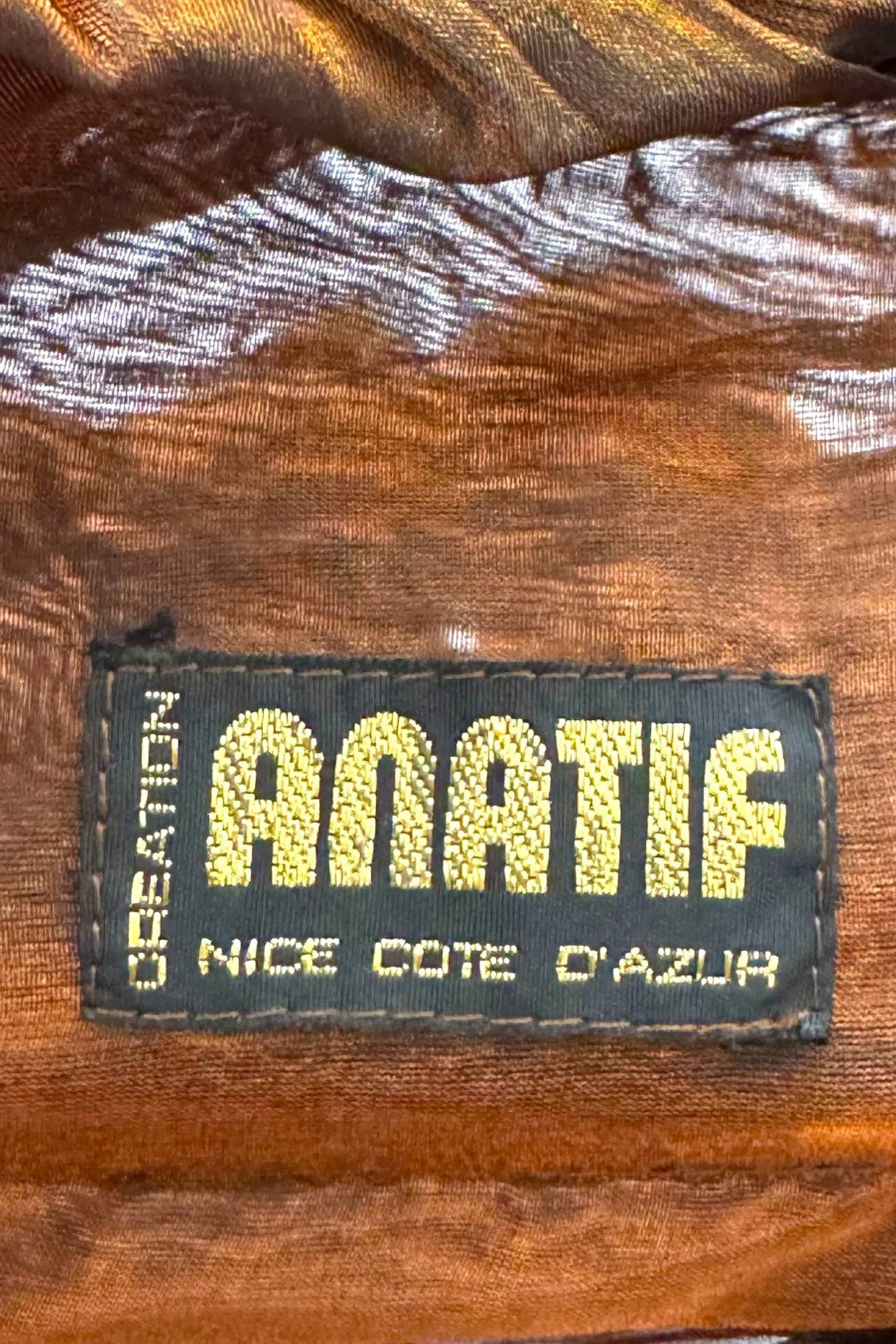 Anatif – Chemise bronze métallisé