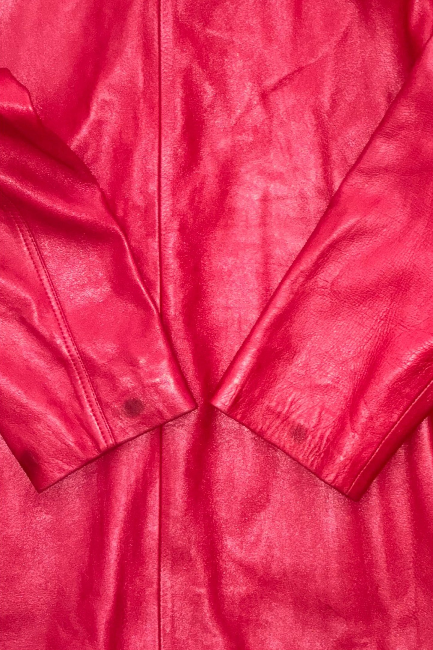 Loewe – Veste en cuir rouge tressé