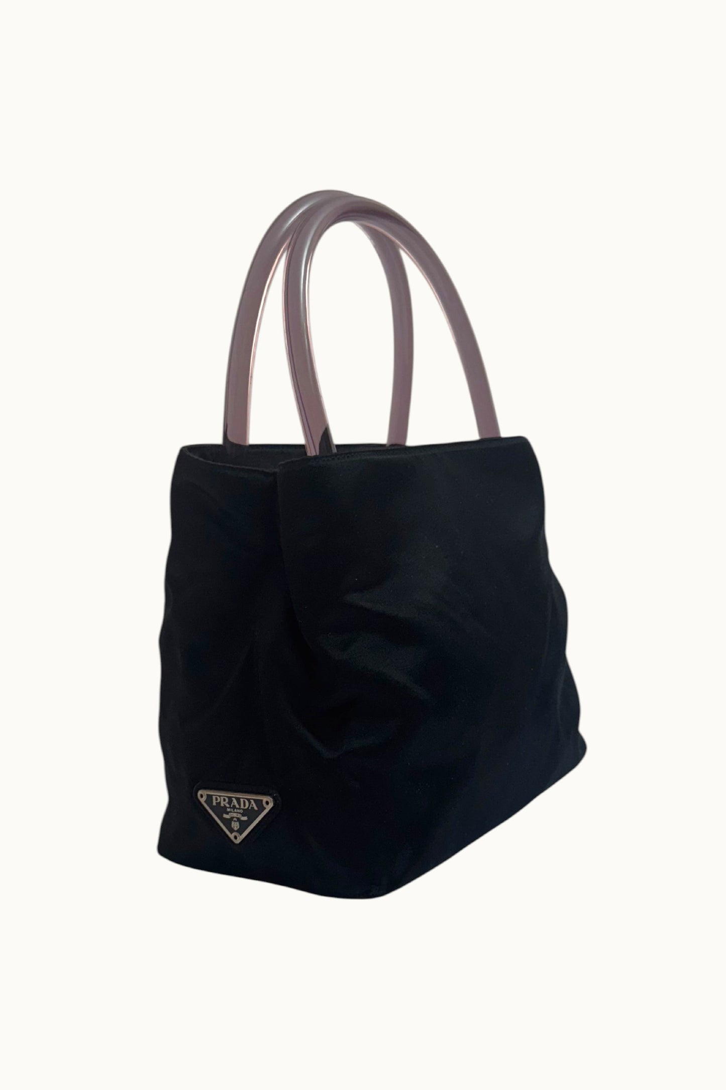 Prada – Mini tote en nylon noir