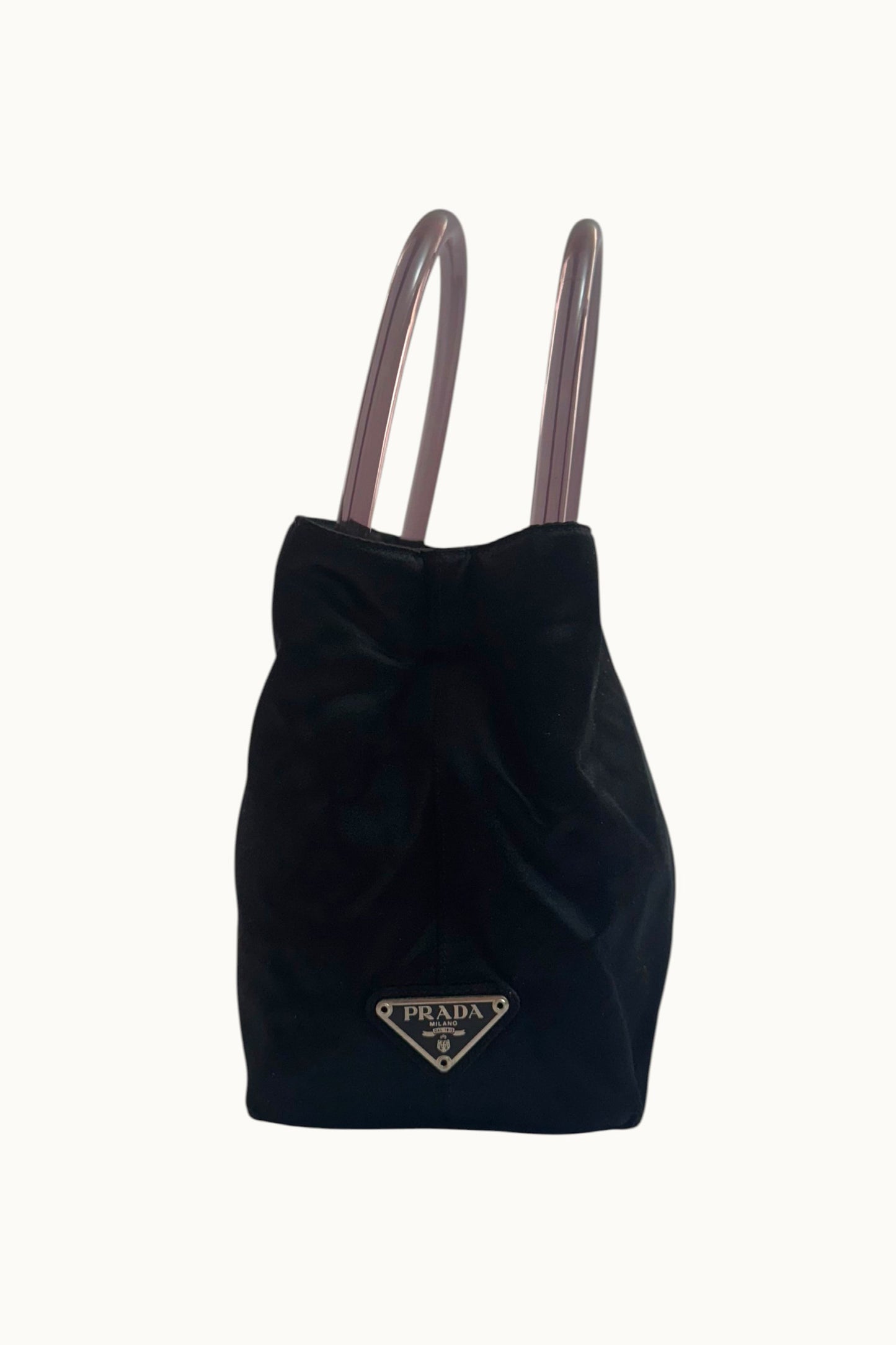 Prada – Mini tote en nylon noir