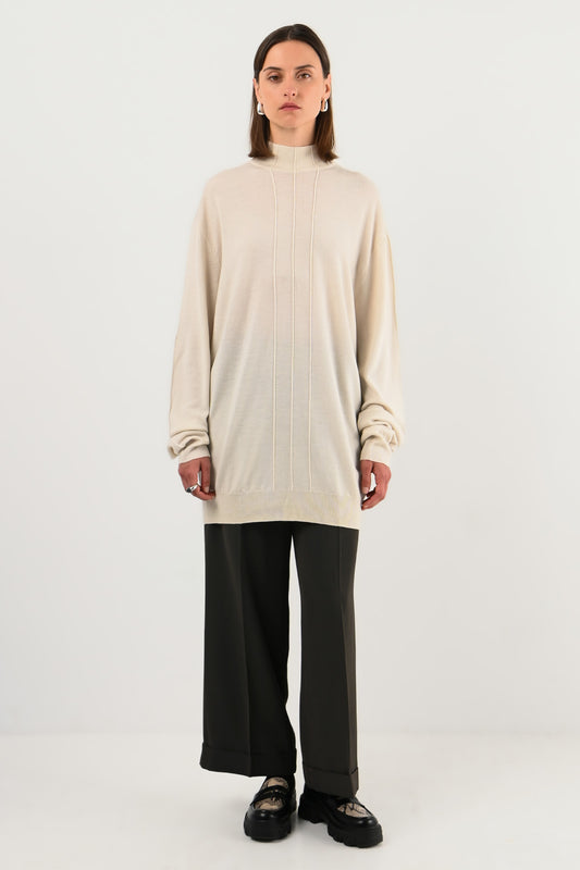 Mugler - Pull col montant en laine
