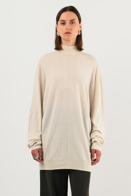 Mugler - Pull col montant en laine