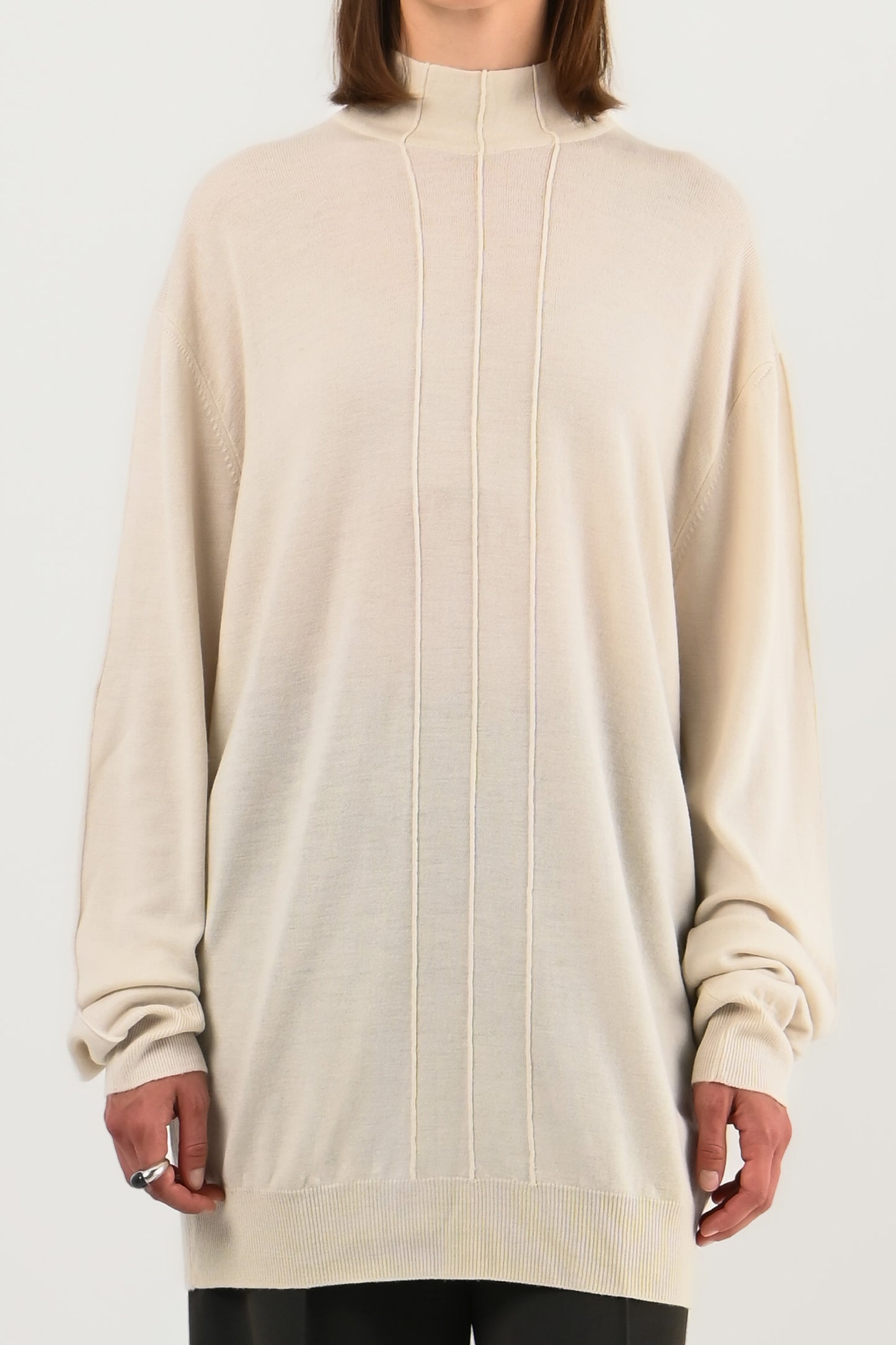 Mugler - Pull col montant en laine