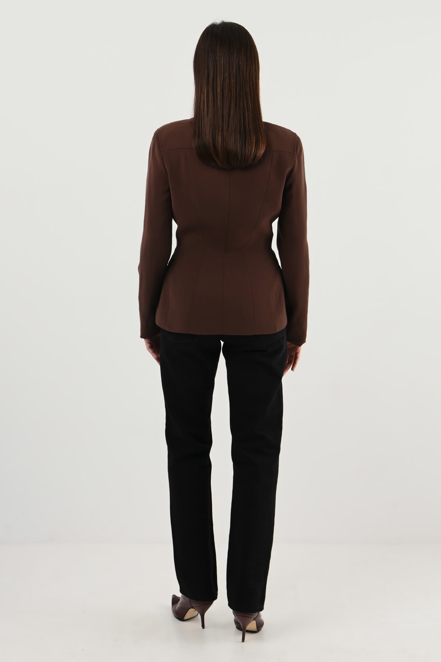 Mugler – Veste épaulée zipée