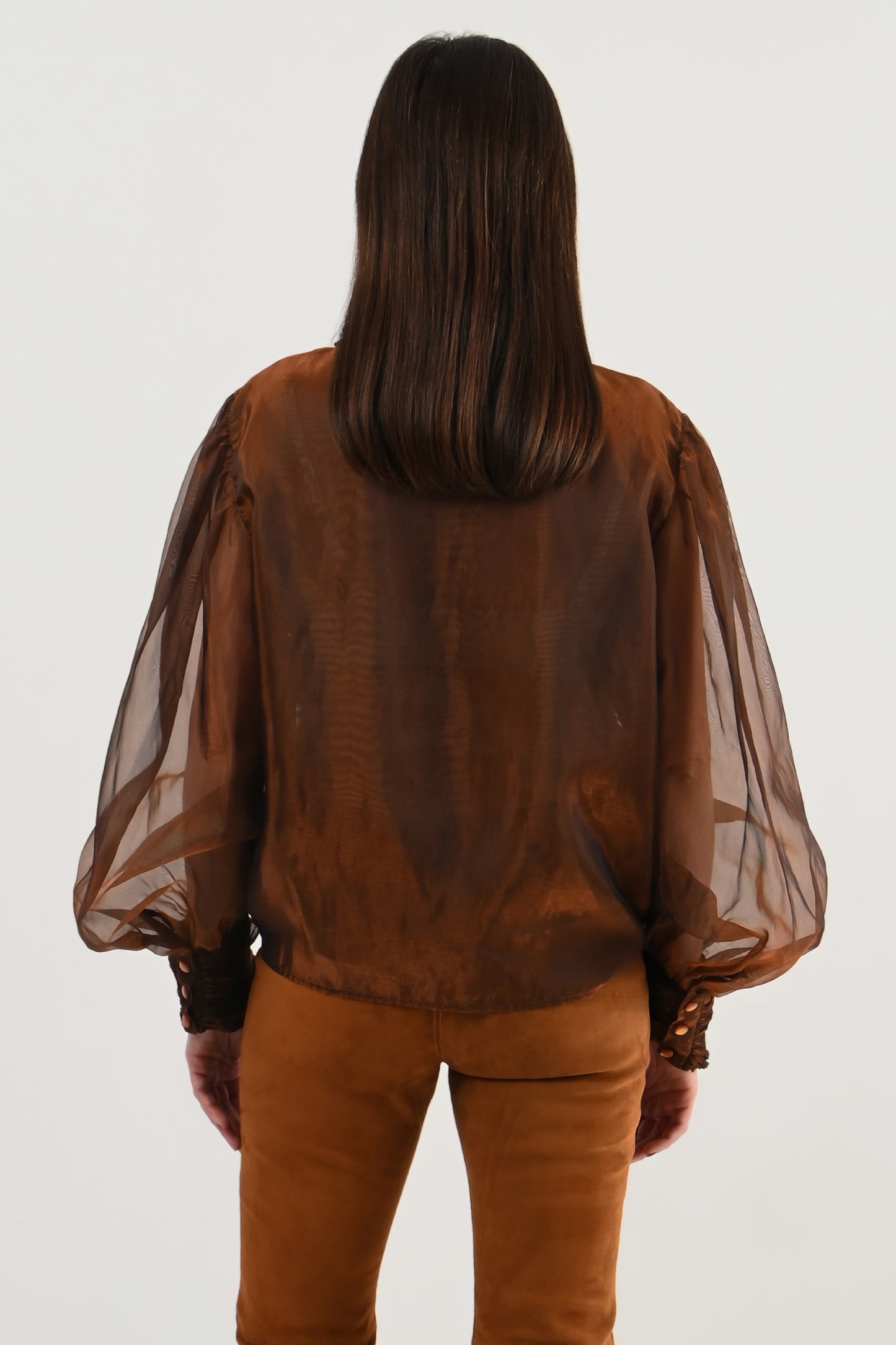 Anatif – Chemise bronze métallisé