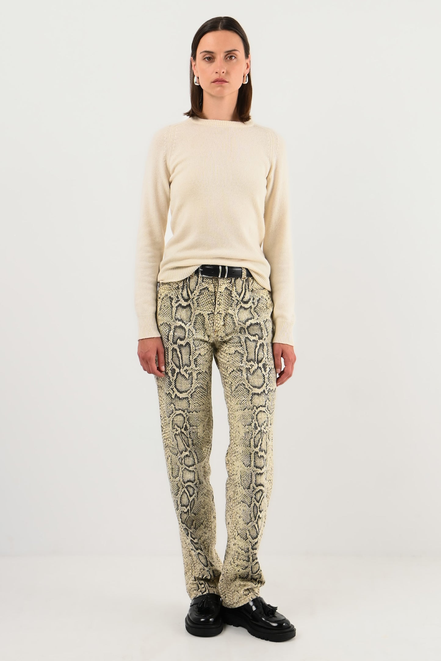 Roberto Cavalli – Jean effet python