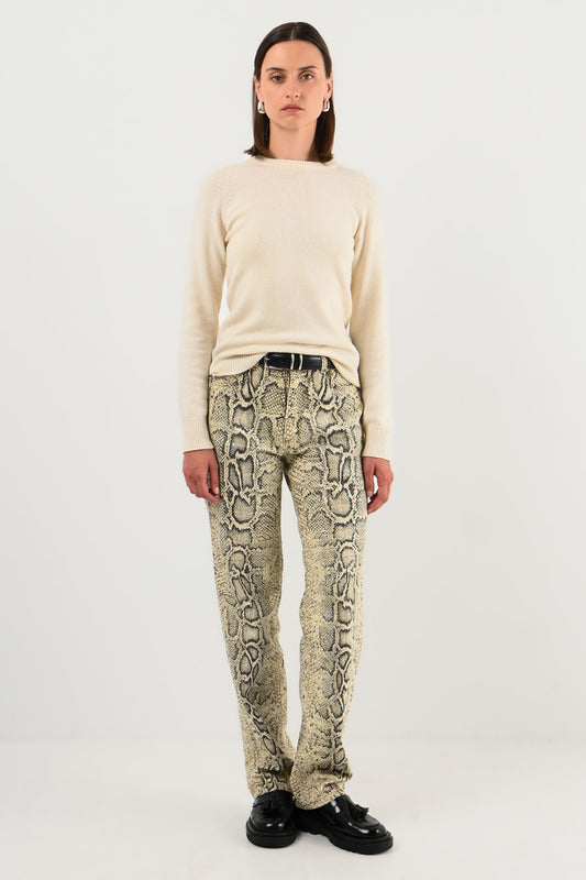 Roberto Cavalli – Jean effet python