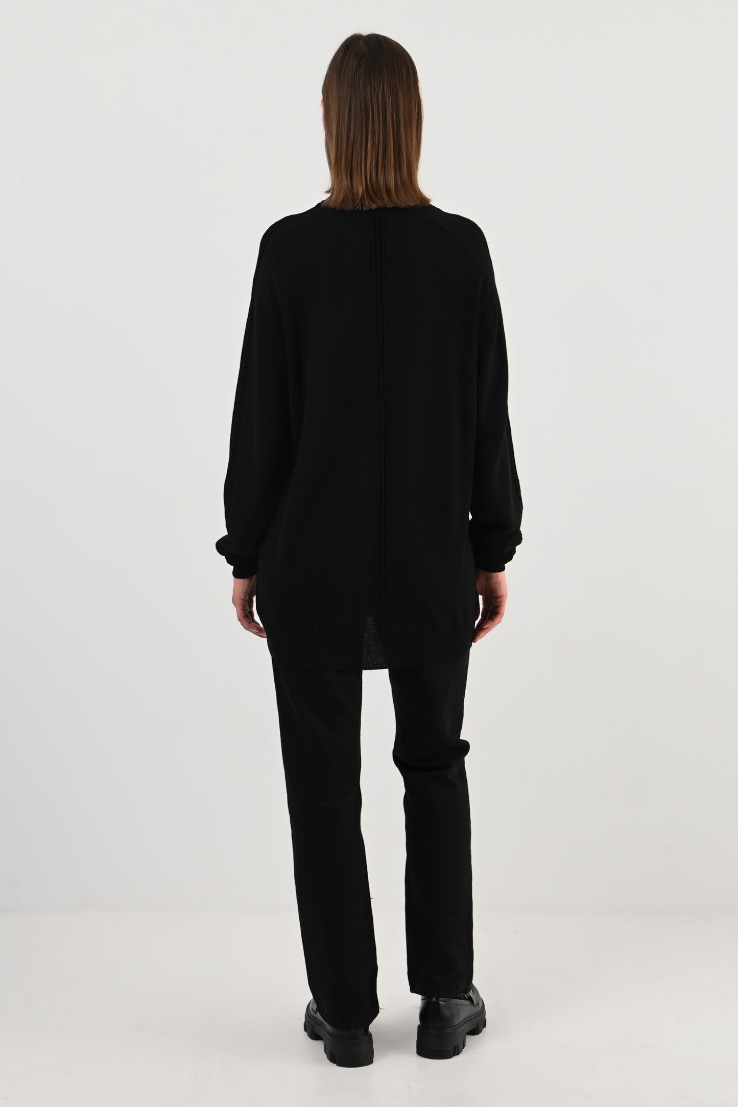 Mugler – Polo noir en laine