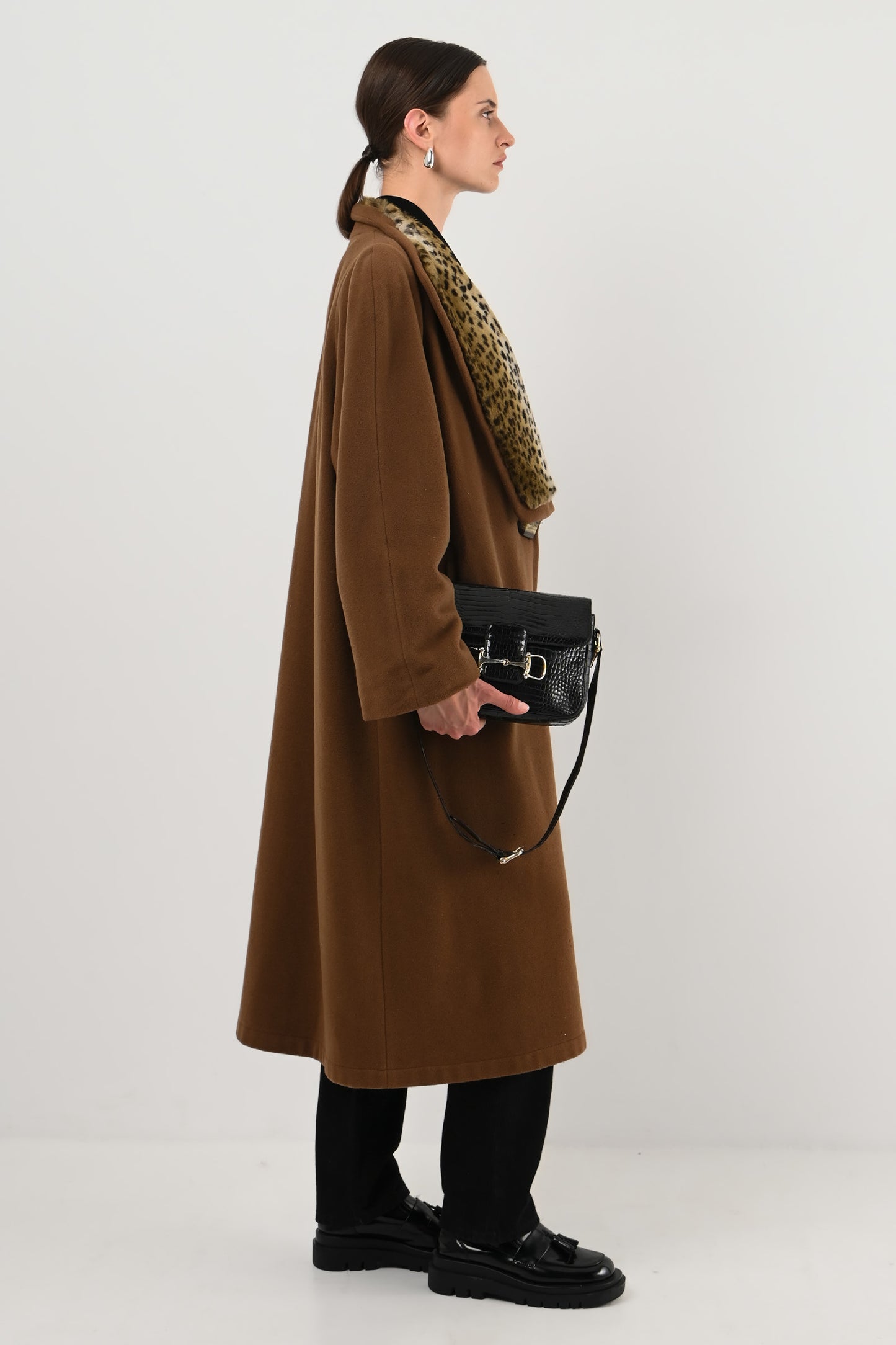 Céline – Sac en crocodile noir