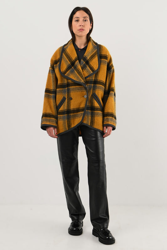 Guy Laroche – Manteau court à carreaux
