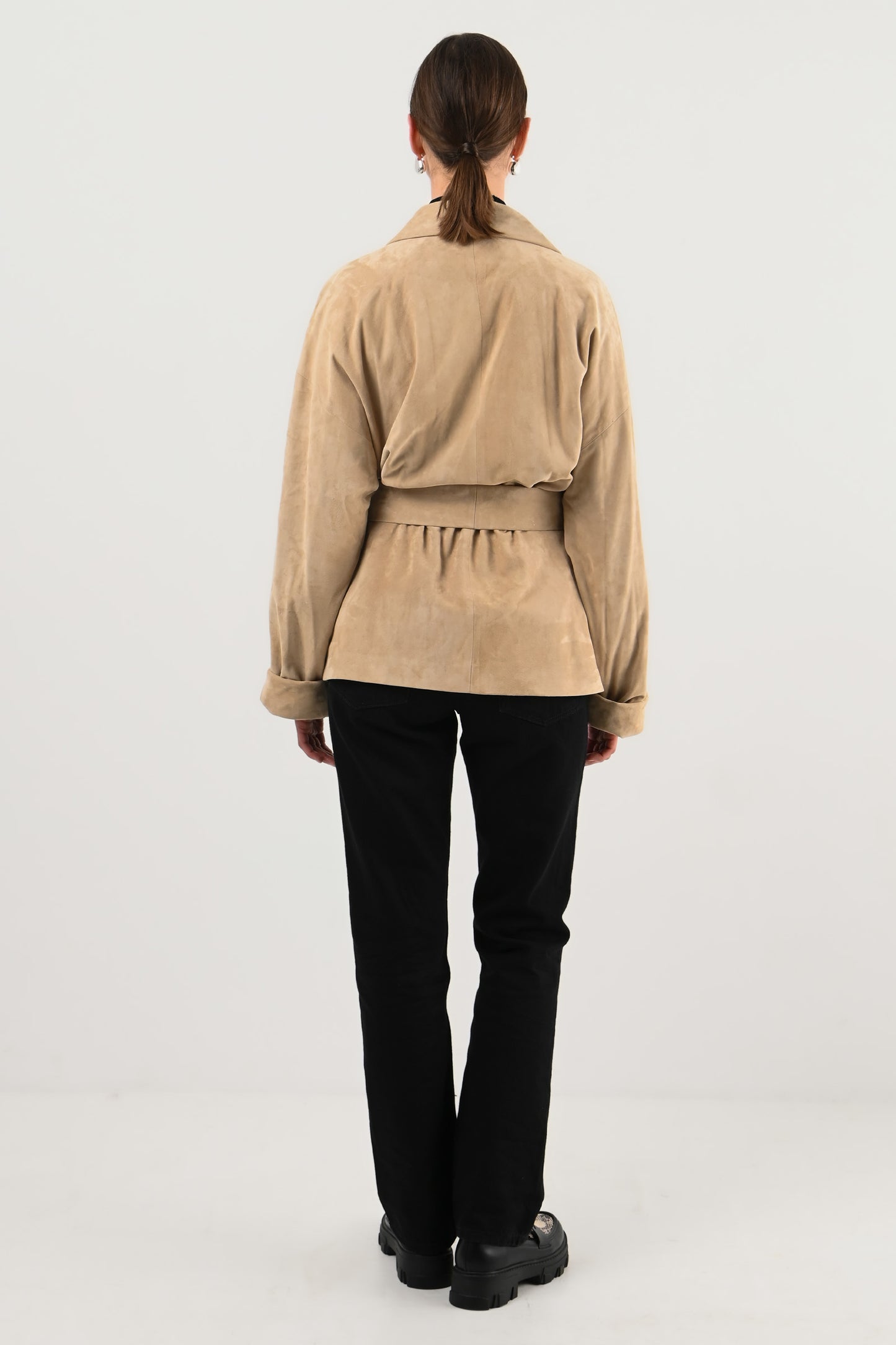 Ralph Lauren – Veste en daim ceinturée