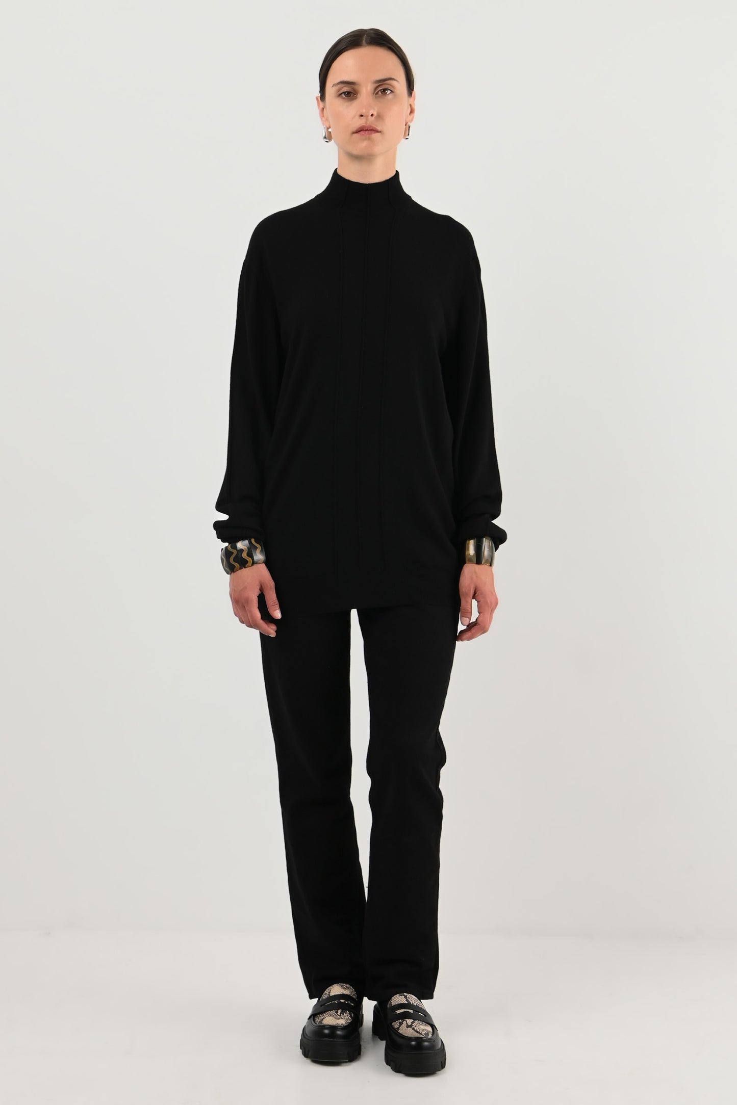 Mugler – Pull col montant en laine