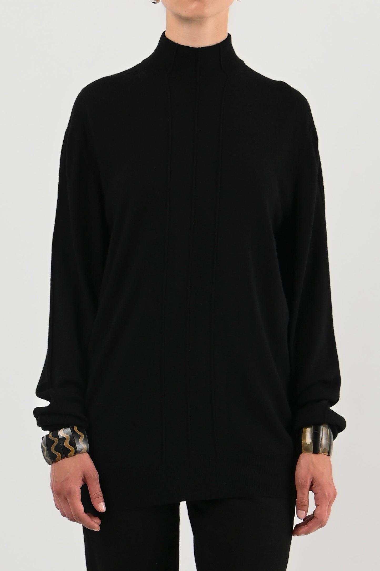 Mugler – Pull col montant en laine