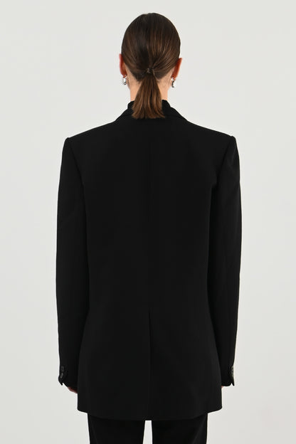 Balmain – Blazer noir à écusson
