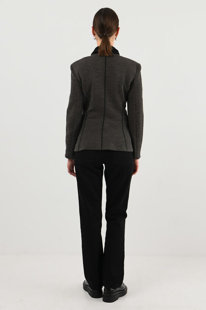 Armani Collezioni – Veste anthracite à double col