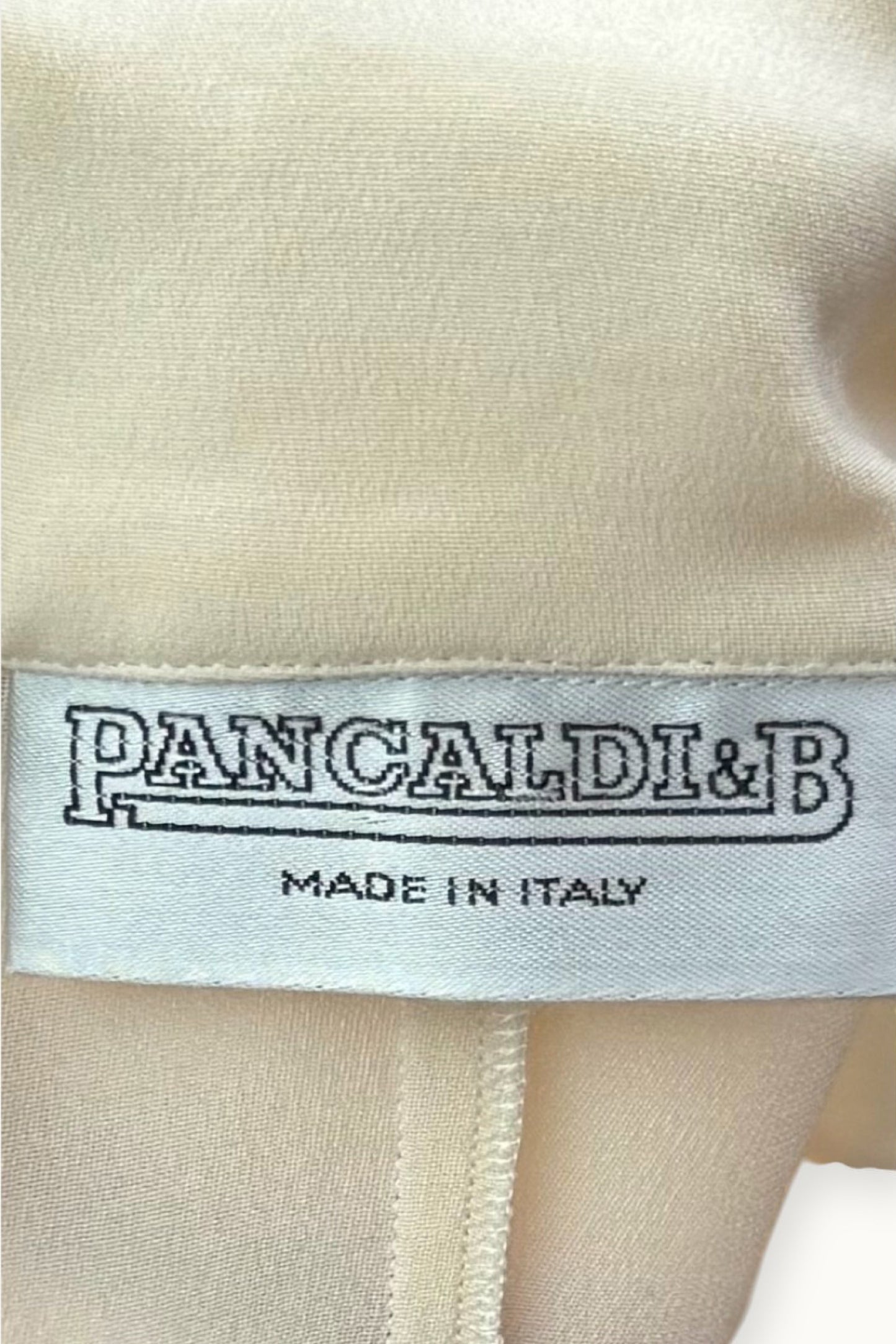 Pancaldi & B – Chemise en soie ivoire