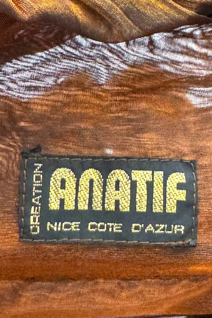 Anatif – Chemise bronze métallisé