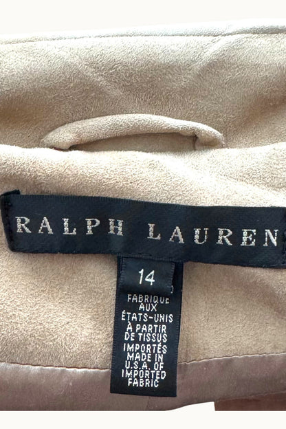 Ralph Lauren – Veste en daim ceinturée