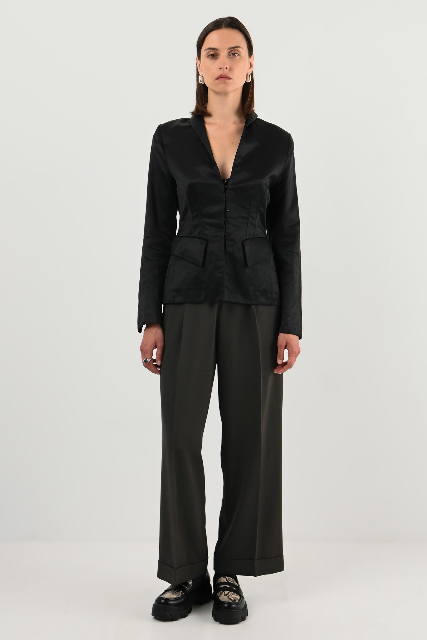 Gucci – Veste en soie noire Tom Ford
