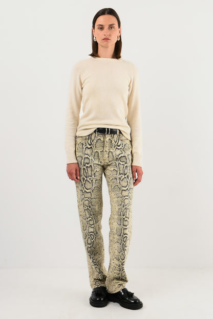 Roberto Cavalli – Jean effet python