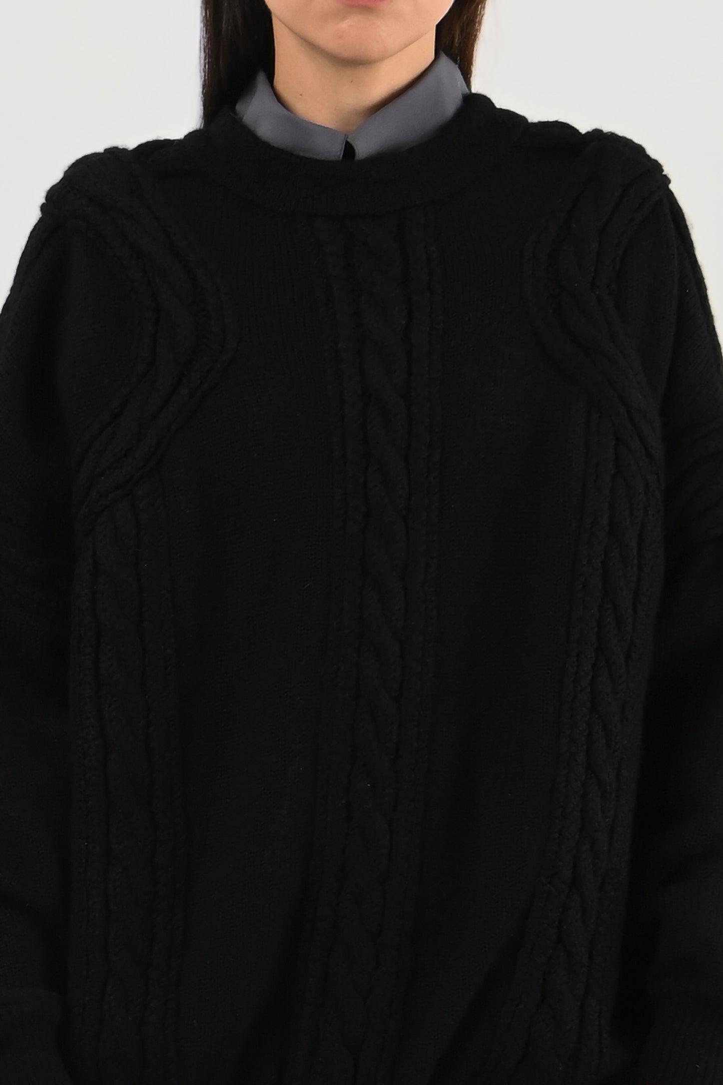 Claude Montana – Pull torsadé oversized