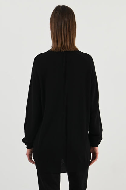 Mugler – Polo noir en laine