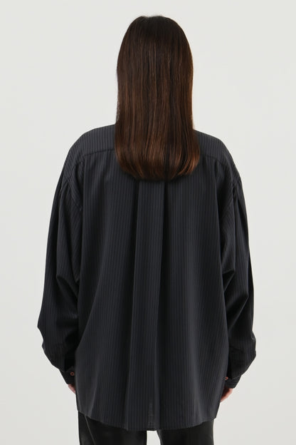 Claude Montana – Chemise en laine rayée