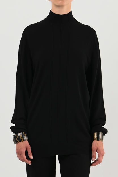 Mugler – Pull col montant en laine