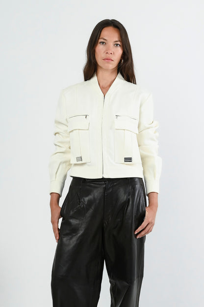 Mugler — Bomber à poches plaquées