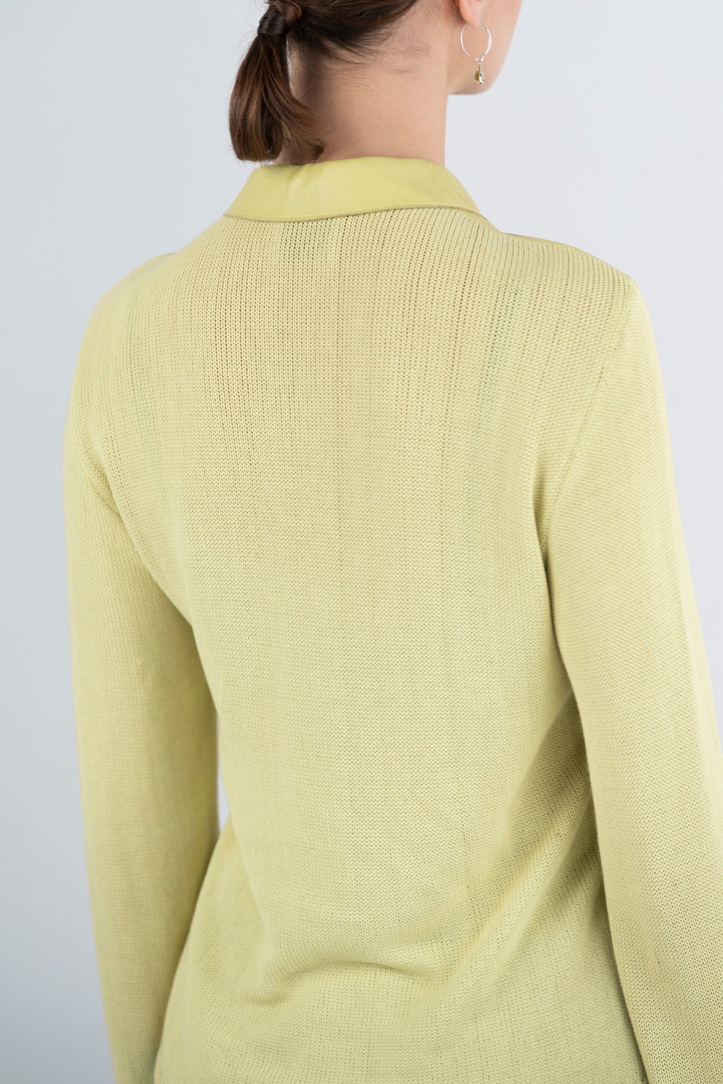 Gianfranco Ferré Studio — Veste bimatière cuir et maille